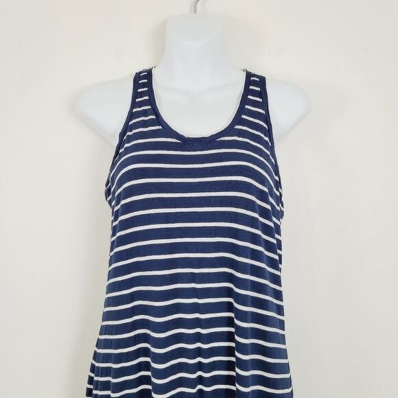 UnTuckit Cozette Navy Blue and White Stripe Tank Maxi Dress XS - Picture 4 of 6